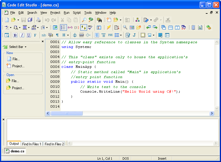 Code Edit Studio Screenshot